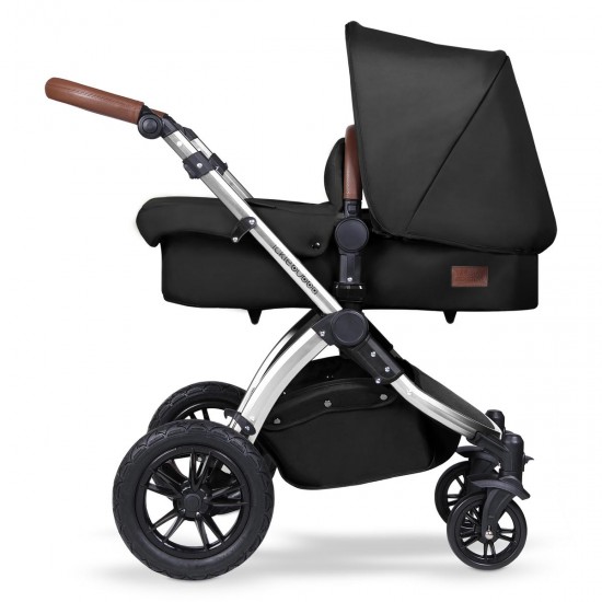 Ickle Bubba Stomp V4 2 in 1 Pushchair Carrycot Midnight Chrome